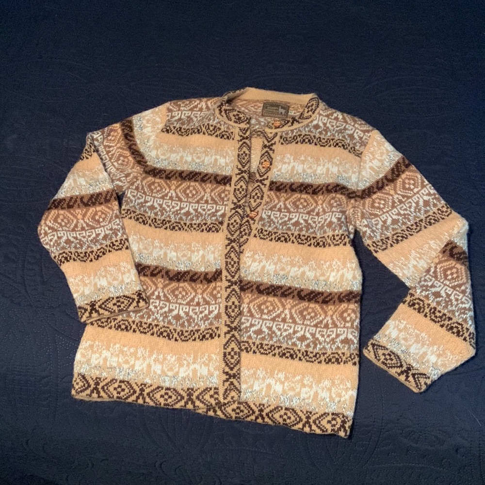 Alpaca wool blend cardigan